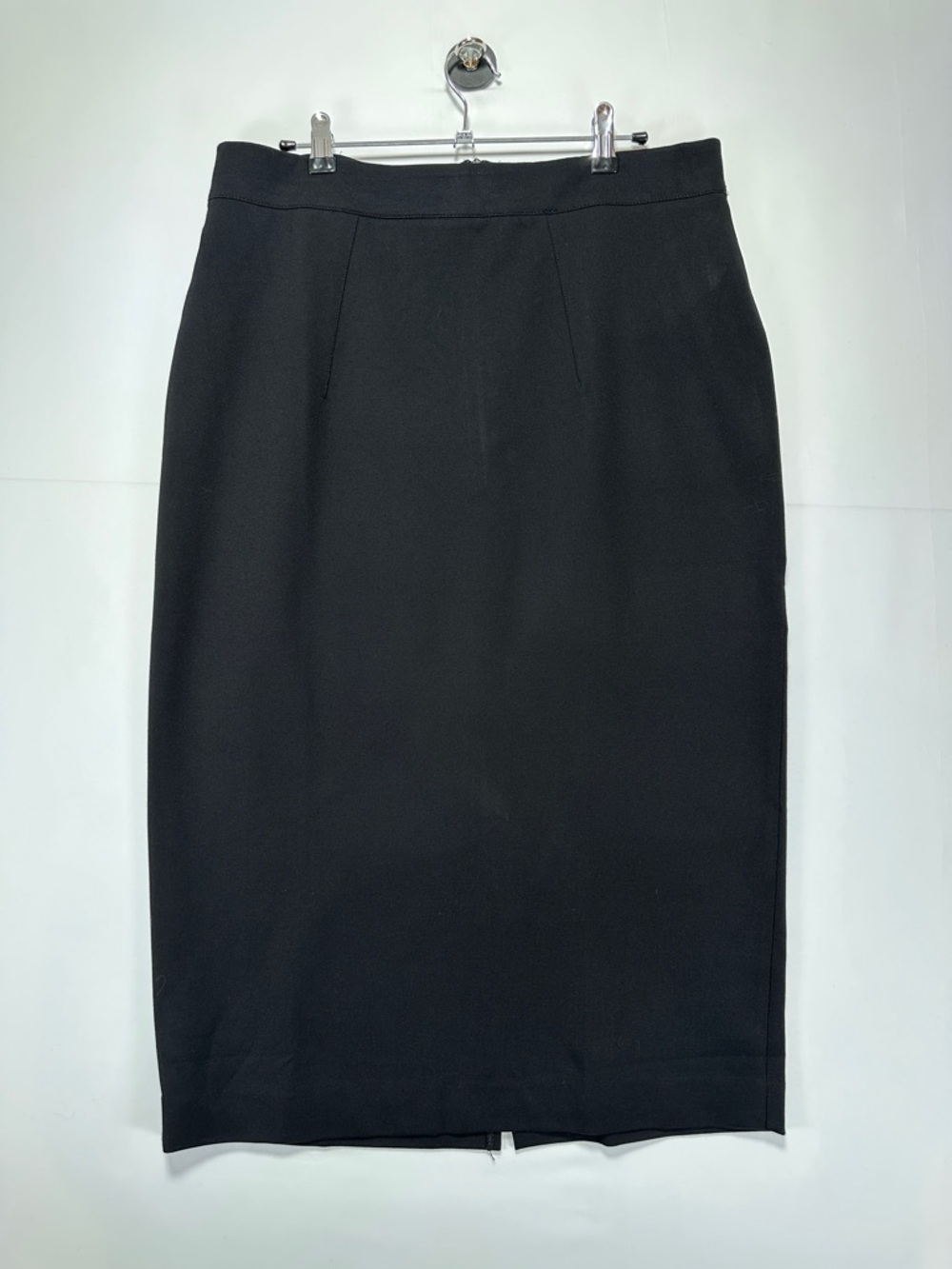 Tommy Hilfiger Pencil Skirt Black Stretch Knit Knee Length Size 12 Workwear - Picture 6 of 7